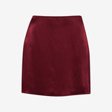 Kerrigan Mini Skirt | Merlot - Mini Skirt