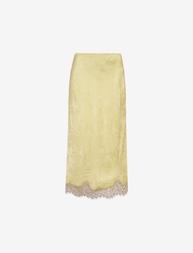 Lady Lace Midi Skirt | Buttercream Jacquard