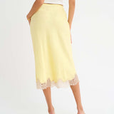 Lady Lace Midi Skirt | Buttercream Jacquard