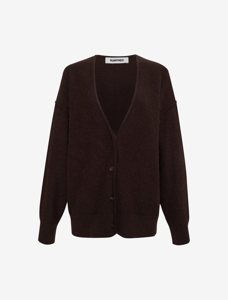 Longline Cardigan | Espresso