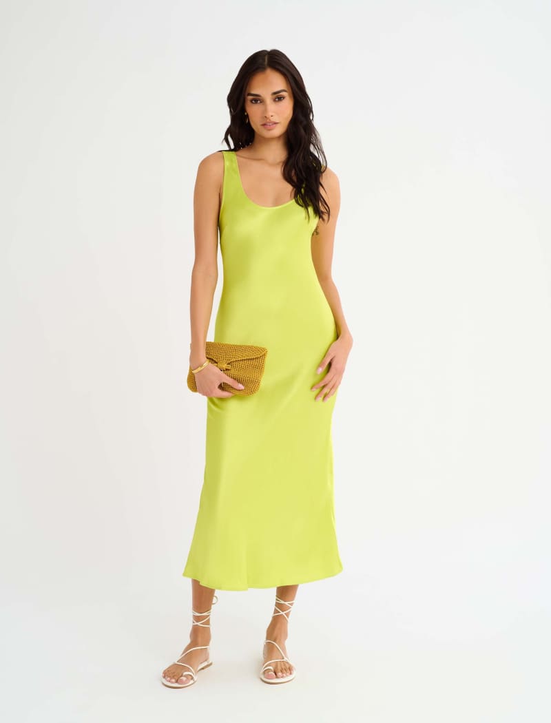 Market Midi Dress | Citron - Midi Dress