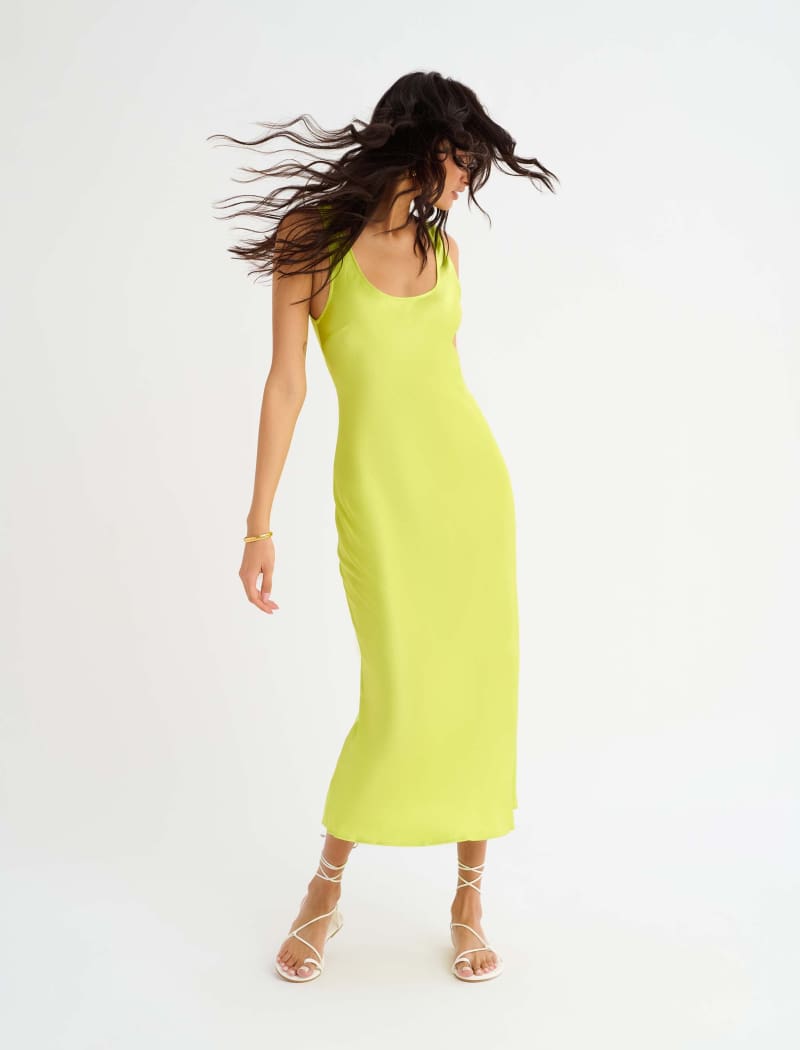 Market Midi Dress | Citron - Midi Dress