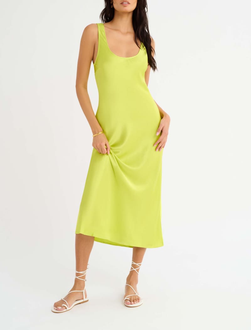 Market Midi Dress | Citron - Midi Dress