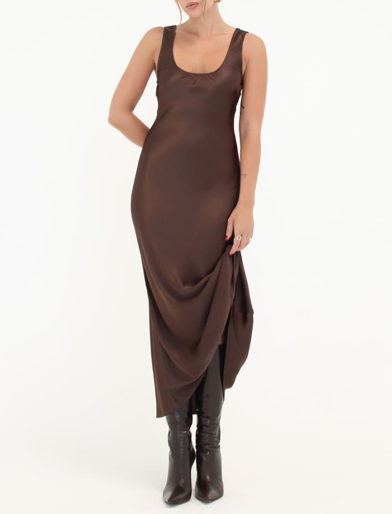 Market Midi Dress | Espresso - Midi Dress