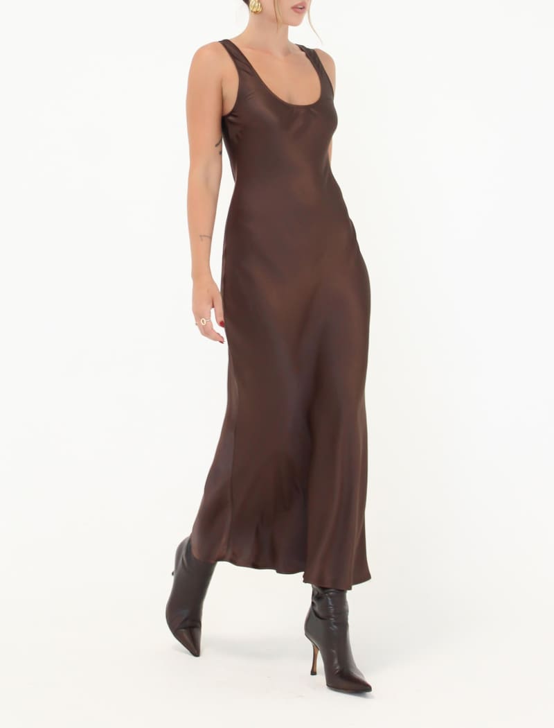 Market Midi Dress | Espresso - Midi Dress