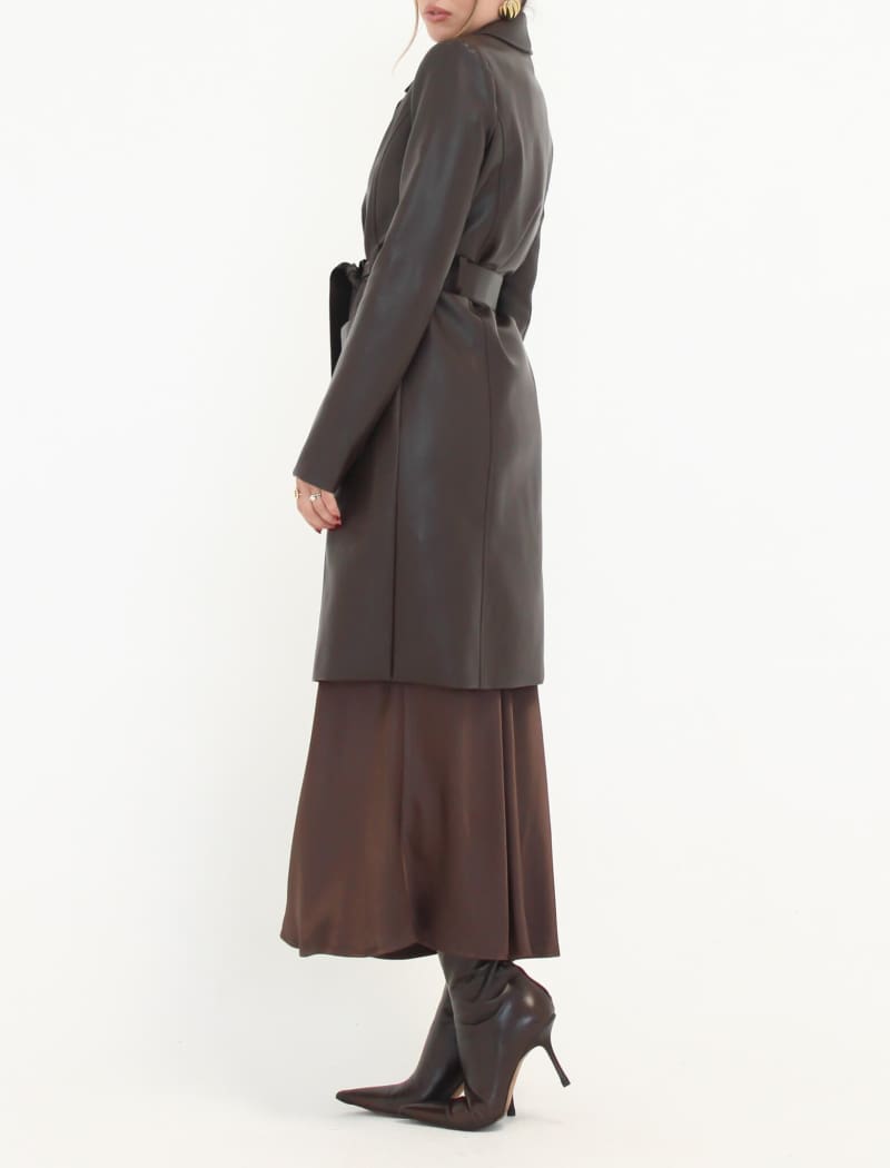 Matrix Trench | Espresso - Trench Coat