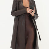 Matrix Trench | Espresso - Trench Coat