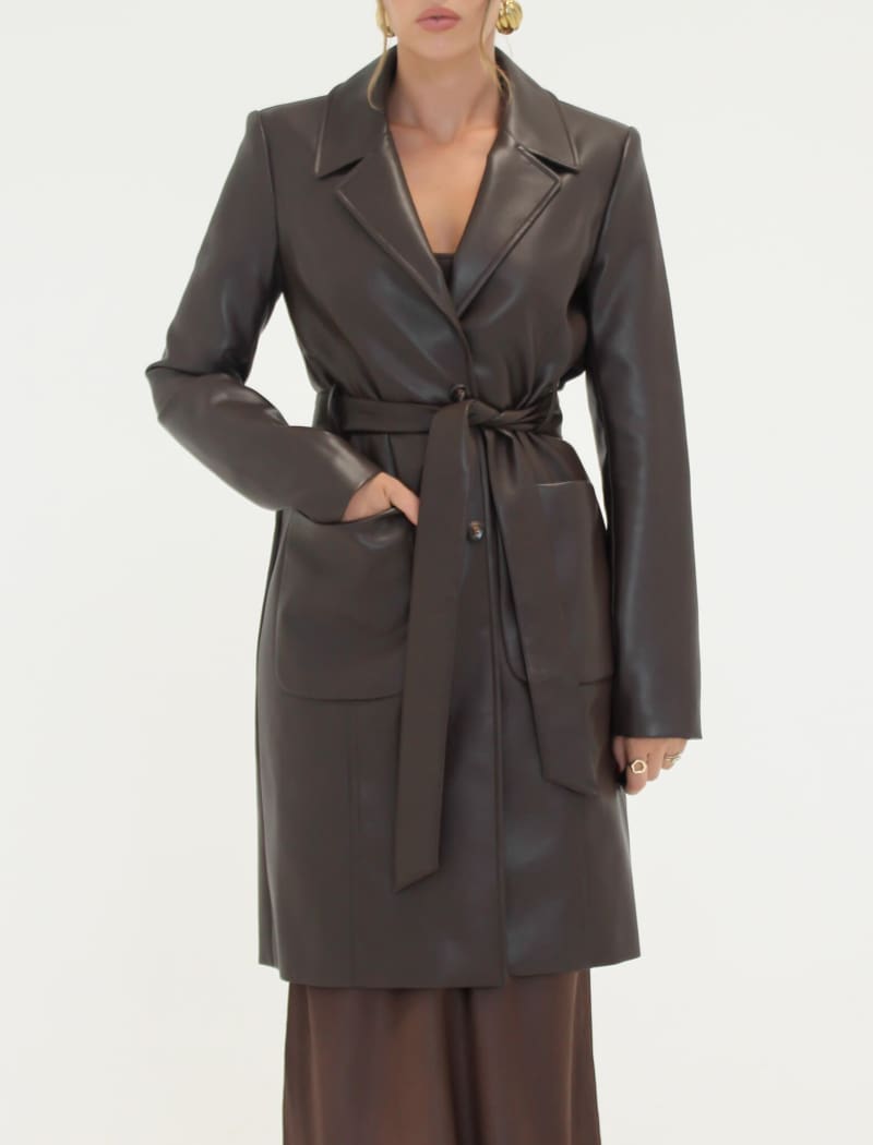 Matrix Trench | Espresso - Trench Coat