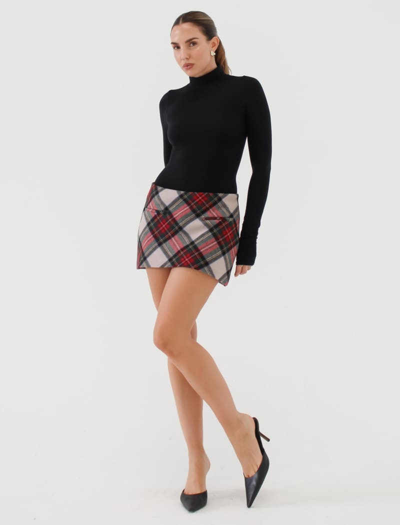 Micro Skort | Mistletoe Plaid