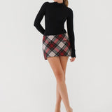 Micro Skort | Mistletoe Plaid