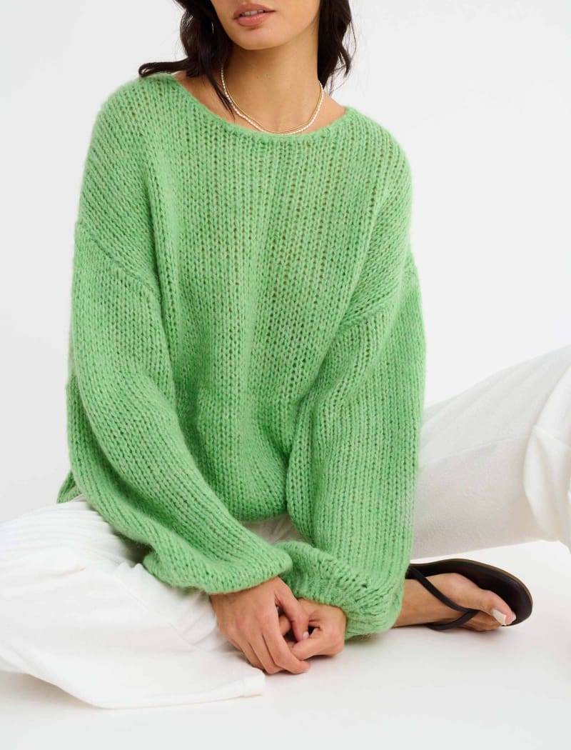 Milkshake Sweater | Sour Apple - Sweaters