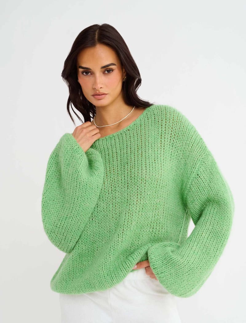 Milkshake Sweater | Sour Apple - Sweaters