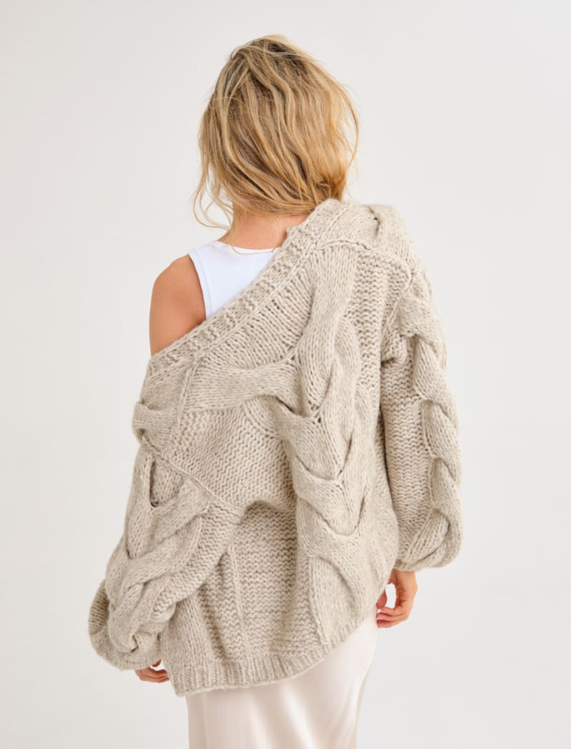 Mimi Cardigan | Oat - Cardigan