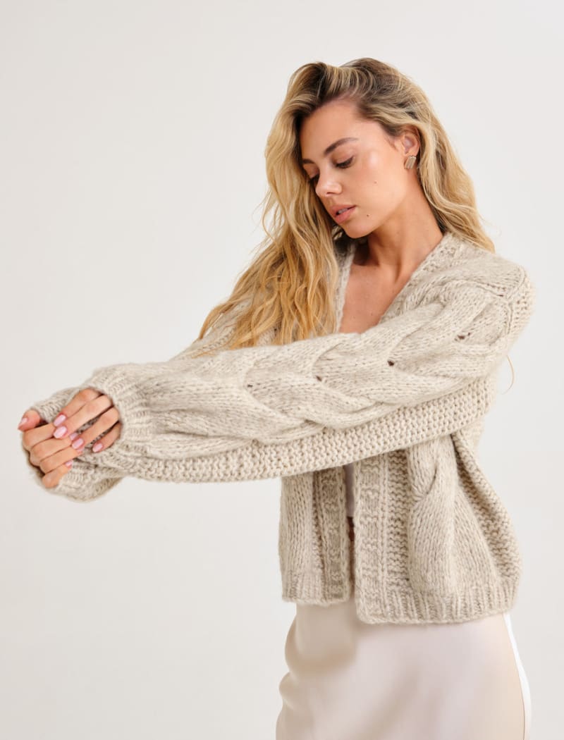 Mimi Cardigan | Oat - Cardigan