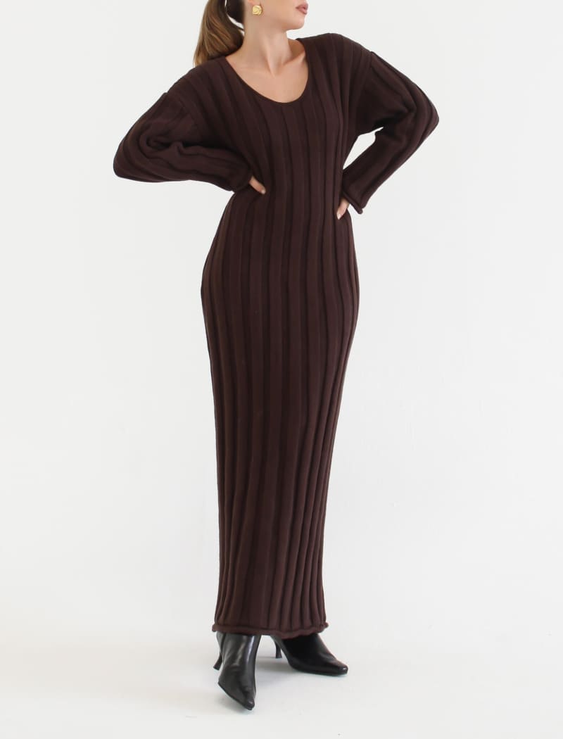 Missoula Maxi Dress | Espresso