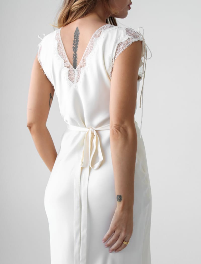 Monarch Midi Dress | Cream