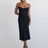 Negroni Midi Dress | Black Bamboo - Midi Dress