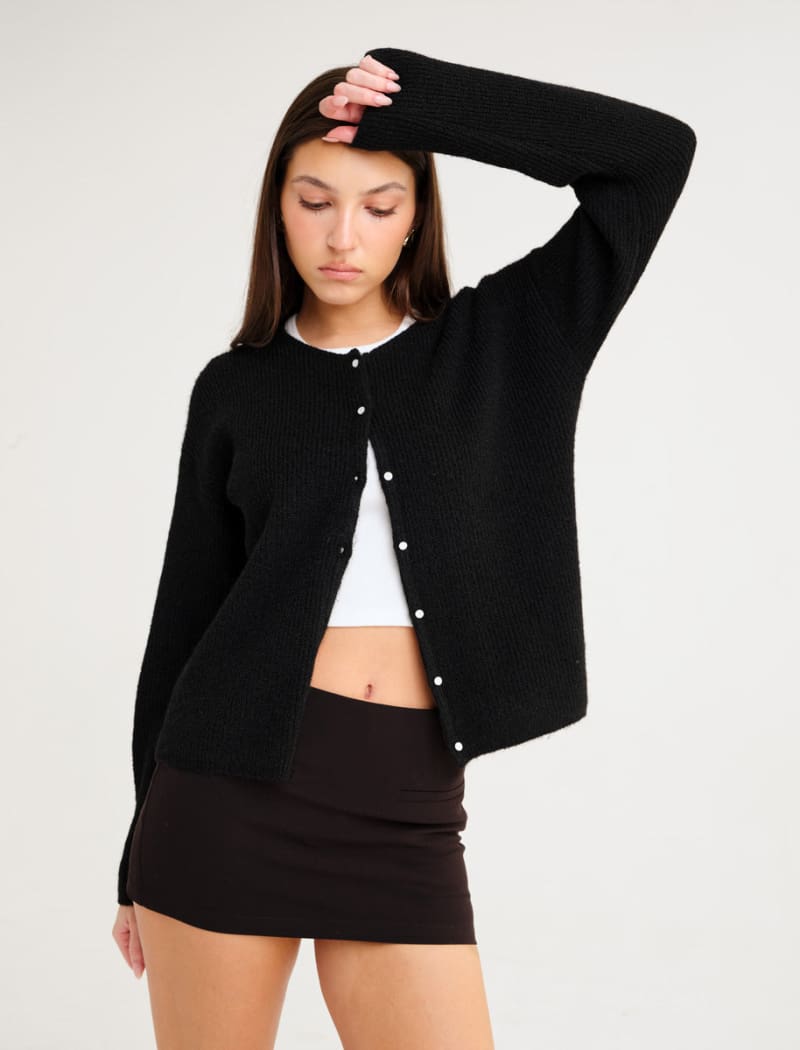 Newport Cardigan | Black - Cardigan