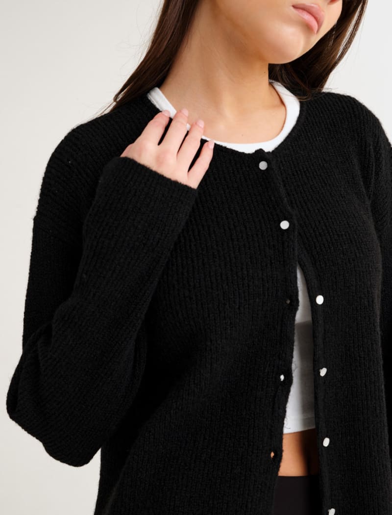 Newport Cardigan | Black - Cardigan