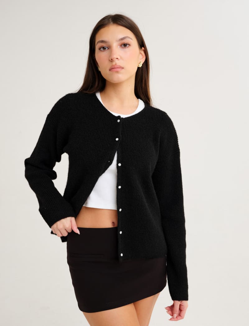 Newport Cardigan | Black - Cardigan