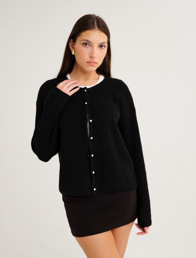 Newport Cardigan | Black - Cardigan