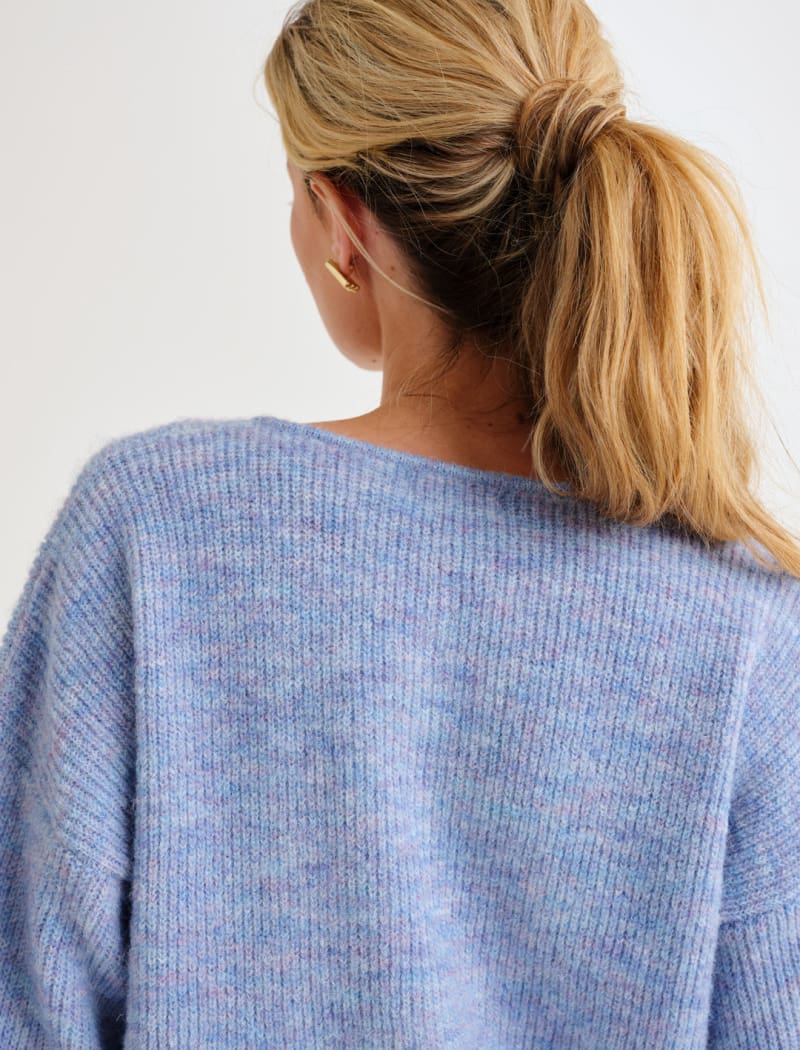 Newport Cardigan | Blue Heather - Cardigan