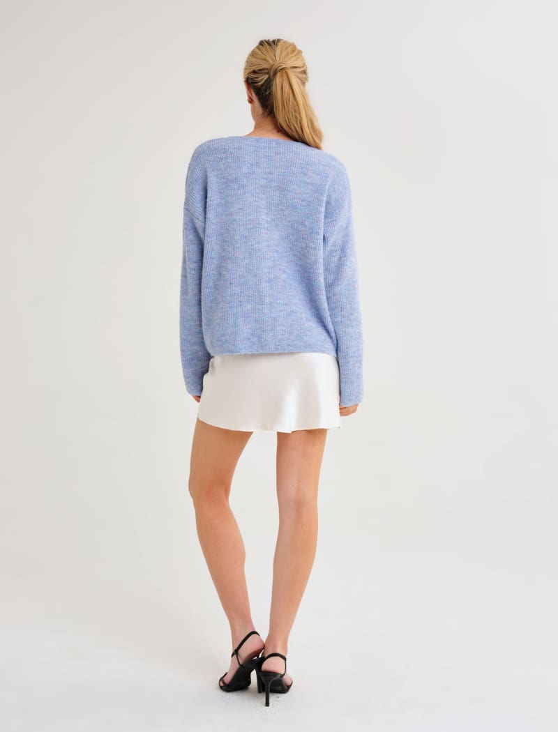 Newport Cardigan | Blue Heather - Cardigan