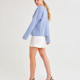 Newport Cardigan | Blue Heather - Cardigan