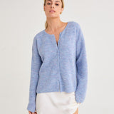 Newport Cardigan | Blue Heather - Cardigan