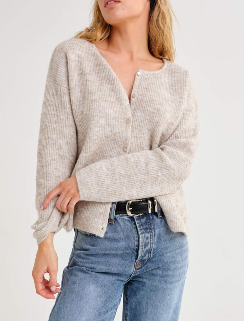 Newport Cardigan | Oatmeal Heather - Cardigan