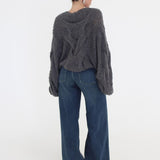 Nonna Sweater | Charcoal - Sweaters