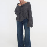 Nonna Sweater | Charcoal - Sweaters