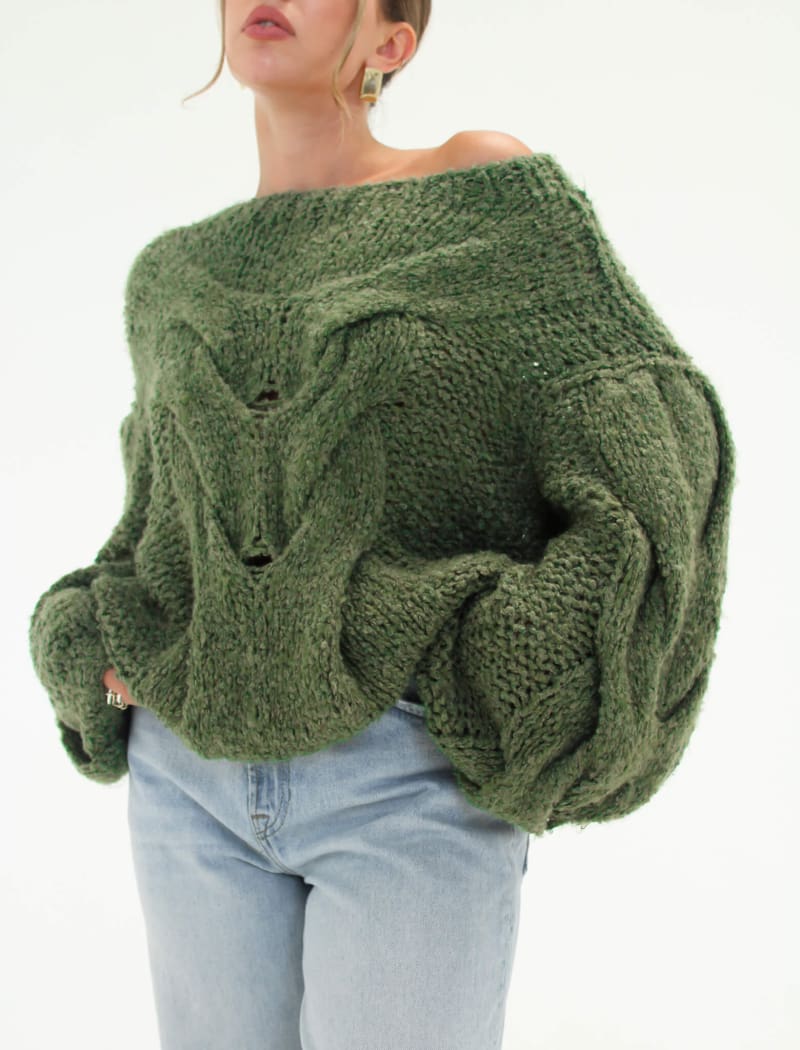 Nonna Sweater | Moss - Sweaters