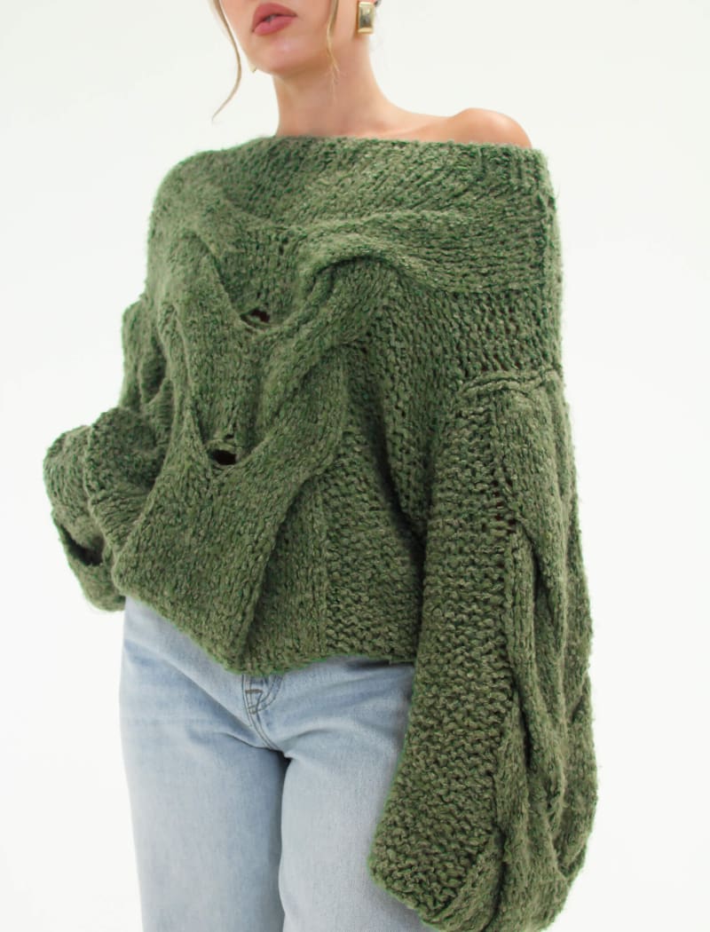 Nonna Sweater | Moss - Sweaters