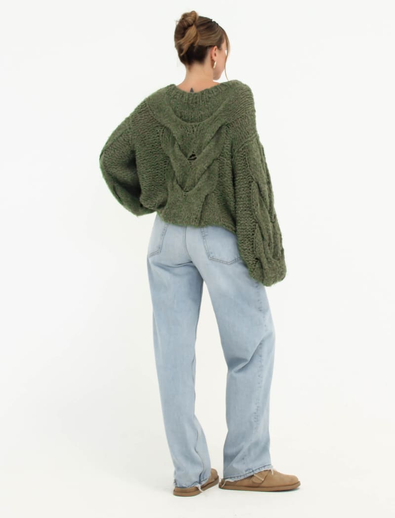 Nonna Sweater | Moss - Sweaters