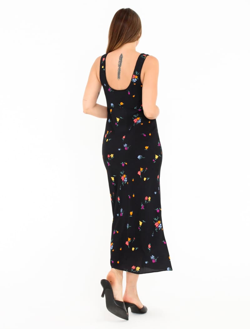 North Country Midi Dress | Black Splash Floral - Midi Dress