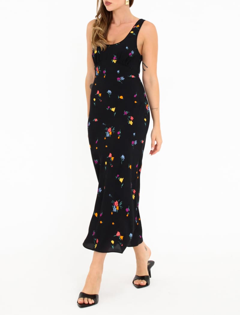 North Country Midi Dress | Black Splash Floral - Midi Dress