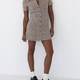 Notting Hill Mini Dress | Newbury Plaid Tweed - Dresses