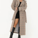 Notting Hill Trench | Newbury Plaid Tweed - Trench Coat