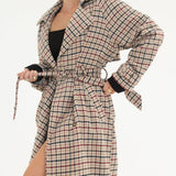 Notting Hill Trench | Newbury Plaid Tweed - Trench Coat