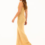 Palm Beach Maxi Dress | Gold Sequin - Maxi Dress