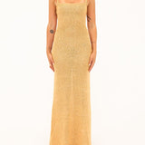 Palm Beach Maxi Dress | Gold Sequin - Maxi Dress