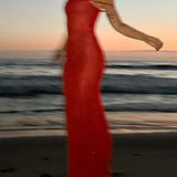 Palm Beach Maxi Dress | Red Sequin - Maxi Dress