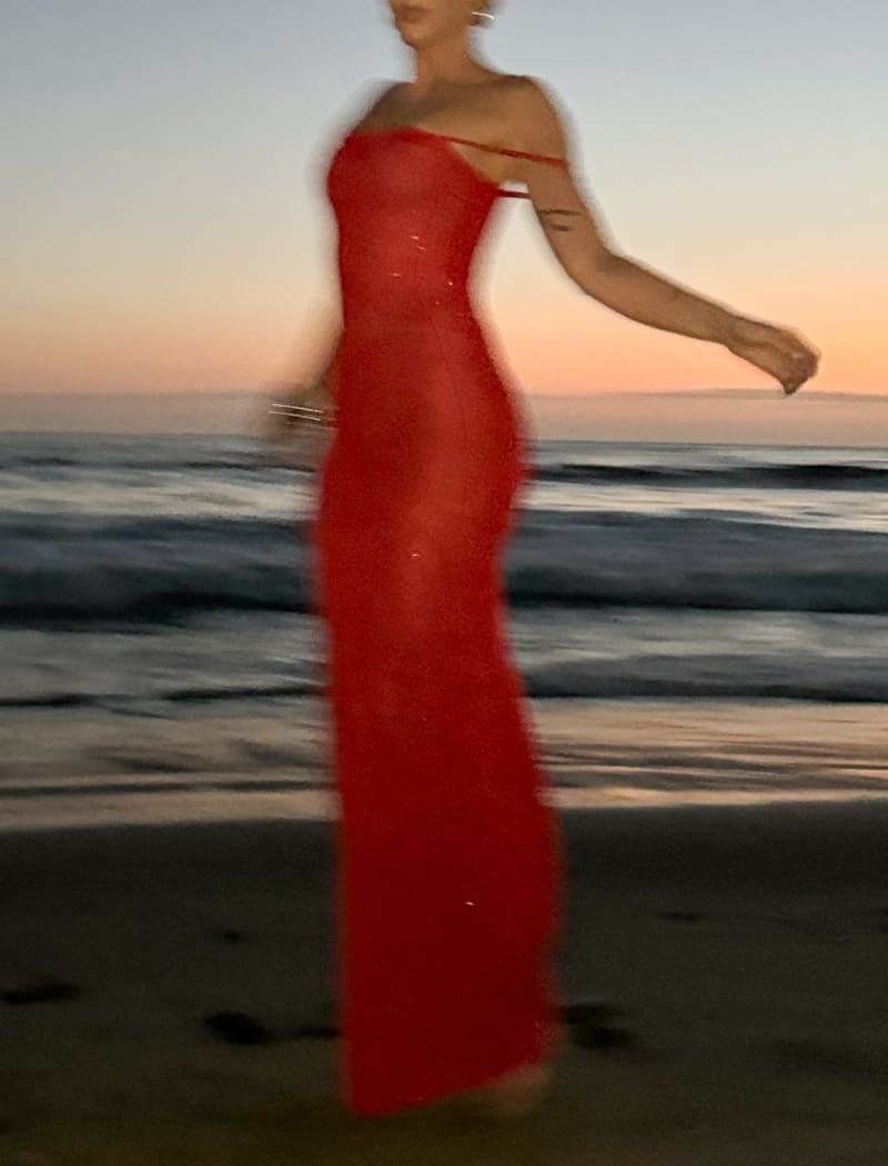 Palm Beach Maxi Dress | Red Sequin - Maxi Dress