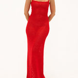 Palm Beach Maxi Dress | Red Sequin - Maxi Dress