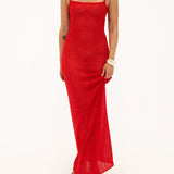 Palm Beach Maxi Dress | Red Sequin - Maxi Dress