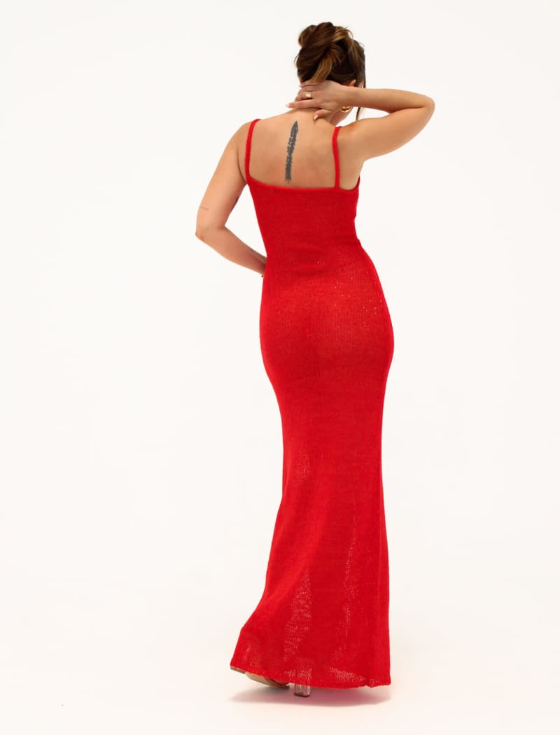 Palm Beach Maxi Dress | Red Sequin - Maxi Dress