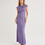 Portofino Maxi Dress | Indigo Jacquard - Maxi Dress