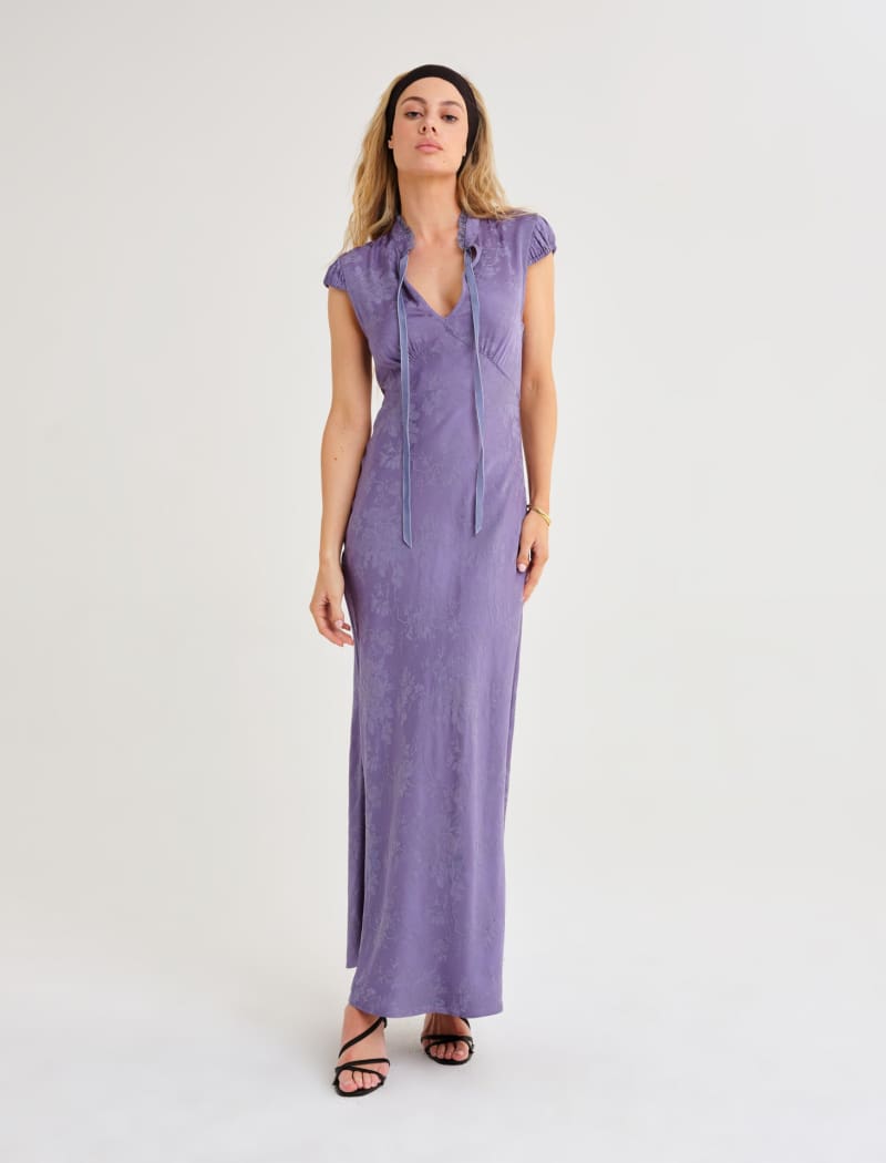 Portofino Maxi Dress | Indigo Jacquard - Maxi Dress