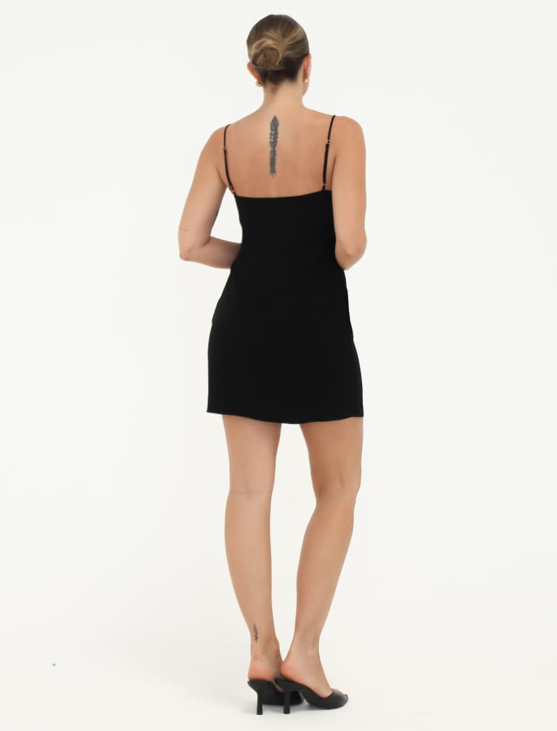 Posh Mini Dress | Black - Mini Dress